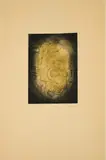 Antoni Tàpies, Barret de copa imantat (Aus: Nou variacions sobre tres gravats de 1947-1948), 1947/49, Farbradierung auf Bütten