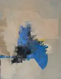 Albert Bitran, "Bleu", 1987/88, Öl auf Leinwand
