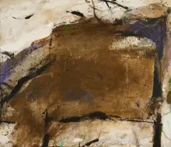 Peter Tomschiczek, Ohne Titel, 1989, Mischtechnik auf Leinwand