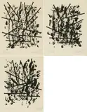 Aus: Feldarbeit - Arbeitsfelder - Uecker - Dresden by Günther Uecker, 1996, Jeweils: Collotypie auf leichtem Karton, sold Oct 2025