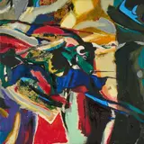 Boris Vansier, "Tauromachia / Wild Bull", 1987, Öl auf Leinwand