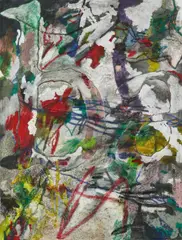 William Anastasi, Ohne Titel (Bababda Serie), 1988, Öl auf Leinwand