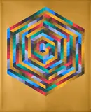 Victor Vasarely, La-Mi, Farbserigrafie auf leichtem Karton