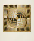 Victor Vasarely, DO-RE, 1973, Farbserigrafie auf Karton