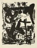 Emilio Vedova, Aus: Epitaph Karl Amadeus Hartmann, 1964, Lithografie auf leichtem Karton