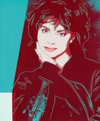 Andy Warhol, Ohne Titel (Porträt Nastassja Kinski), 1984, Acryl auf Leinwand