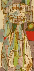 Karl Zerbe, "Foolish Virgin", 1958, Mischtechnik auf Leinwand