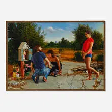 Jon Swihart, Untitled (Crucifixion), 1982, oil on panel
