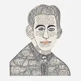 Howard Finster, Untitled (Cleanse My Lips...), 1989, felt-tip marker and paint on wood