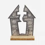 Howard Finster, Love Is Home..., 1989, mixed media on wood