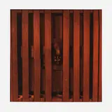 Daniel LaRue Johnson, Break Away (Red and Black), 1965, screenprint on red paper