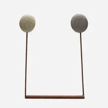 Gloria Kisch, Table Chime #3, 1979, metal, stones