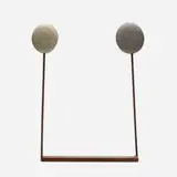 Gloria Kisch, Table Chime #3, 1979, metal, stones