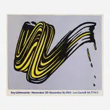 Roy Lichtenstein, Brushstroke (Leo Castelli Gallery Poster), 1965, offset lithograph