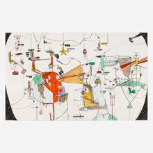 Jason McLean, Untitled, 2004, ink and watercolor on paper