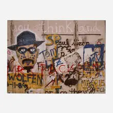Leland D. Rice, Wolfen (Berlin Wall Series), 1986-87, cibachrome print