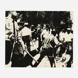 Birmingham Race Riot from the X + X (Ten Works by Ten Painters) portfolio by Andy Warhol, 1964, screenprint on paper, sold May 2022