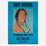Andy Warhol, American Indian Series, Ace Gallery Poster, 1977, offset lithograph