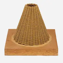 Lloyd Hamrol, Maquette for Woven Cone, c. 1973, rope, wood, nails, wooden dowels