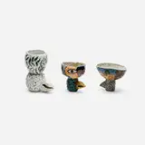 Magdalena Suarez Frimkess, Bird goblets, set of three, c. 1999, glazed stoneware