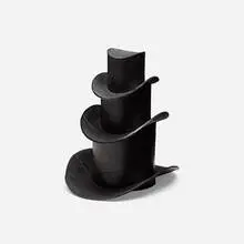 Ricky Swallow, Staggered Hats (Soot), 2011, patinated bronze