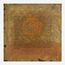 George Miller, Untitled (from Morocco Series), 1977, blackboard, chalk, film positive, type and paint