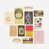 George Herms, Collection of Ephemera, ink on paper, postcards