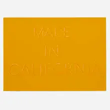 Ed Ruscha, Made in California, 1971, lithograph in colors on Arches paper