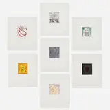Alan Saret, Stars in the Sacred Ground Portfolio, 1983, etching in colors on BFK Rives
