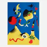 L'Air by Joan Miró, 1938, lithograph in colors, sold Apr 2022