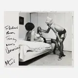 Richard Prince, Photograph of Naked Nurse Examining Naked Women, 2006, gelatin silver print, ink, graphite