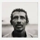 Fazal Sheikh, Gumercindo Lisboa Supports his Family by Working as a Migrant Laborer on Paolo's Farm near the Grande Sertão Veredas National Park, Brazil, gelatin silver print flush mounted to aluminium