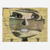 Holly Roberts, Green Faced Girl, 2009, mixed media photo collage on board
