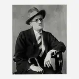 Berenice Abbott, James Joyce, gelatin silver print