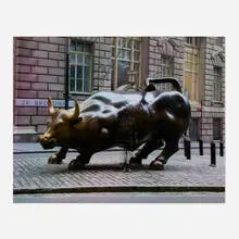 Liu Bolin, Hiding in New York No. 1 - Wall Street Bull, 2011, C-print mounted to acrylic