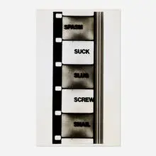 Babette Mangolte, Untitled (Paul Sharits, Word Movie), 1966, vintage gelatin silver print