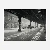 Todd Webb, Under the El, 3rd Ave, New York, gelatin silver print