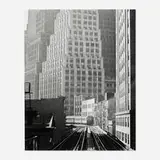 Todd Webb, 3rd Avenue El from Fulton St. El Station, gelatin silver print