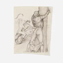 G.B. Jones, I am a Fascist Pig #3, 1985, graphite on paper