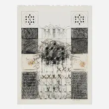 Keith Davis, Untitled (Calendar), mixed media on paper