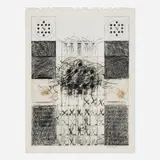 Keith Davis, Untitled (Calendar), mixed media on paper