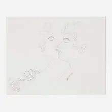 Eli Sudbrack, Untitled (Study for Eder + Gerard), 2003, ink on acetate