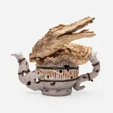 Thomas McCanna, Gaytopia (Teapot), glazed earthenware, metal