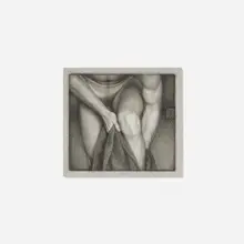 Michael Leonard, Bather's Knee, 1995, graphite on paper