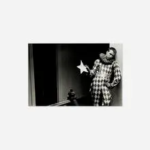 Harlequin by Duane Stephen Michals, c. 1985, gelatin silver print, sold Oct 2024
