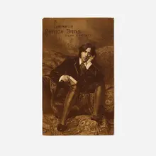 Napoleon Sarony, Oscar Wilde, lithograph in colors trade card