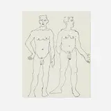 Russell Sharon, Untitled, c. 1995, ink on paper (double-sided)