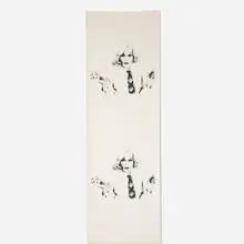 Christopher Makos, Andy Warhol in Drag (Wallpaper), c. 1980, screenprint on wallpaper