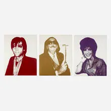Christopher Makos, John Lennon; Elizabeth Taylor; Salvador Dalí (from the Icons portfolio), 1990, screenprint in colors on matboard