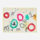 Keith Haring, Tony Shafrazi Gallery poster, 1988, offset lithograph in colors